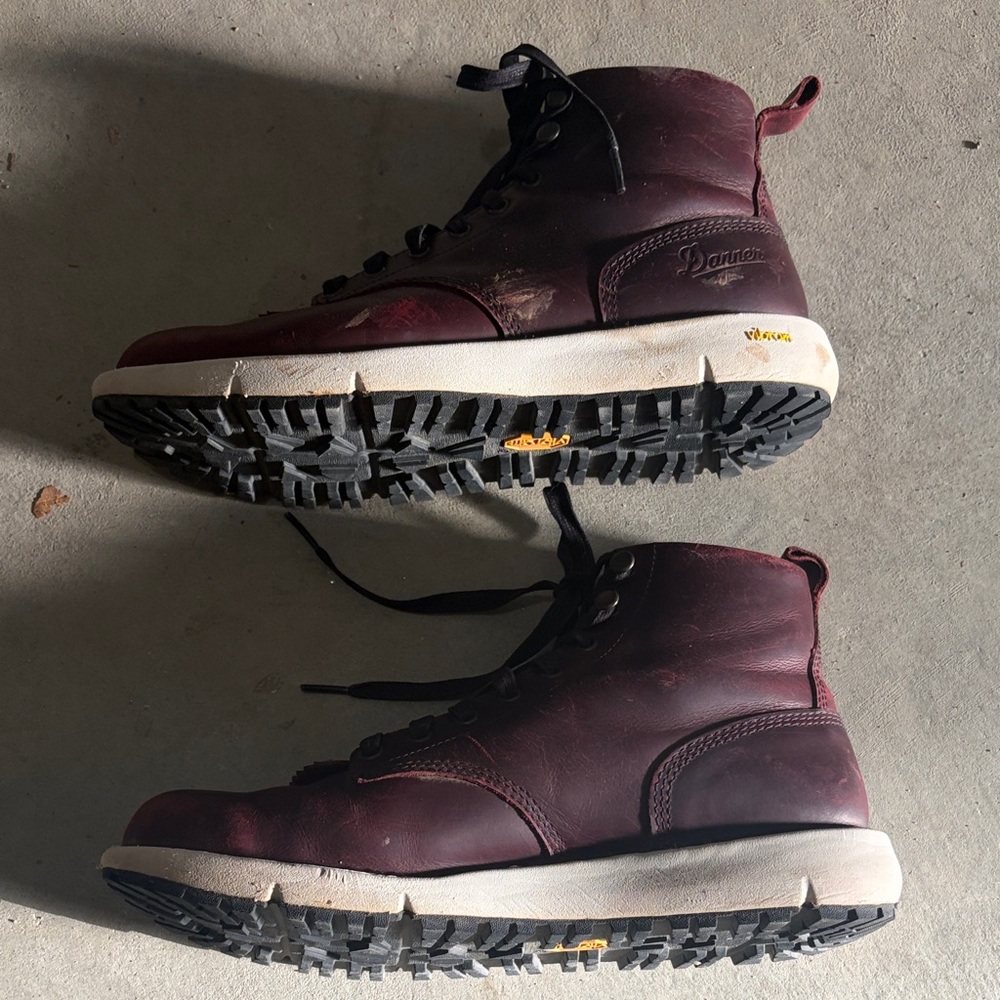 Danner Women’s Burgundy Leather Lace-Up Boots - Picture 4 of 5